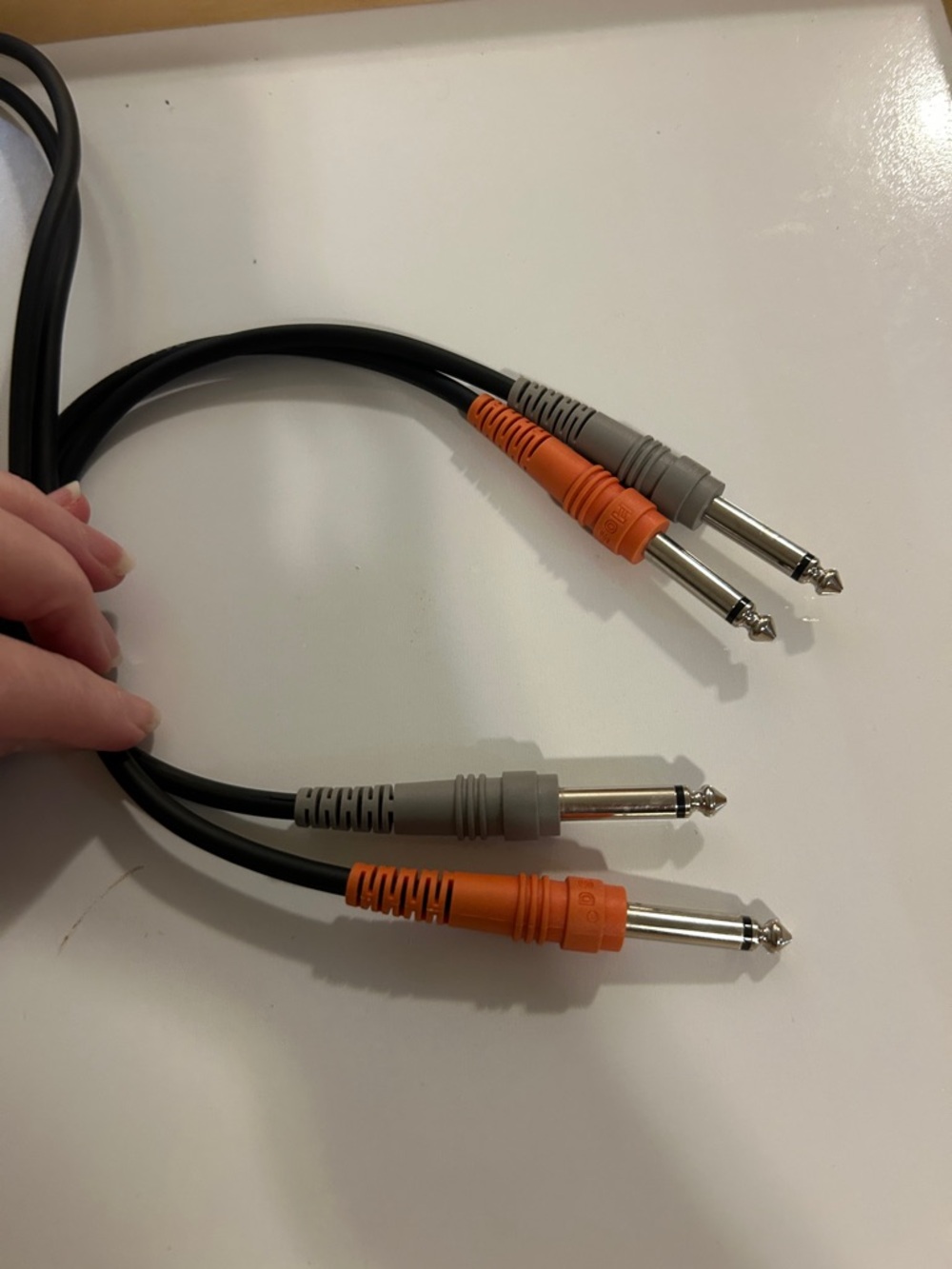 Hosa CPP-201 Stereo Interconnect Cable - Dual 1/4-inch TS Male to Same